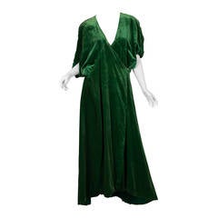 1910s Silk Velvet Pengoir in the style of Paul Poiret