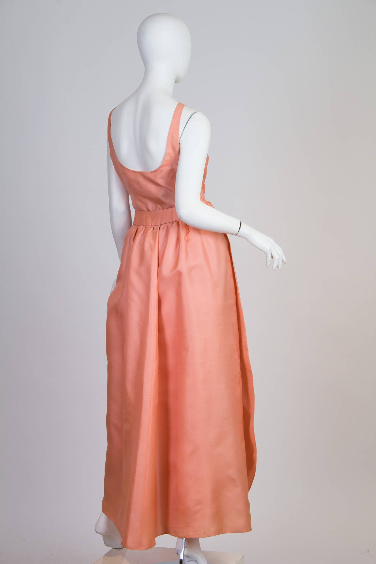 a vintage silk and net lanvin gown
