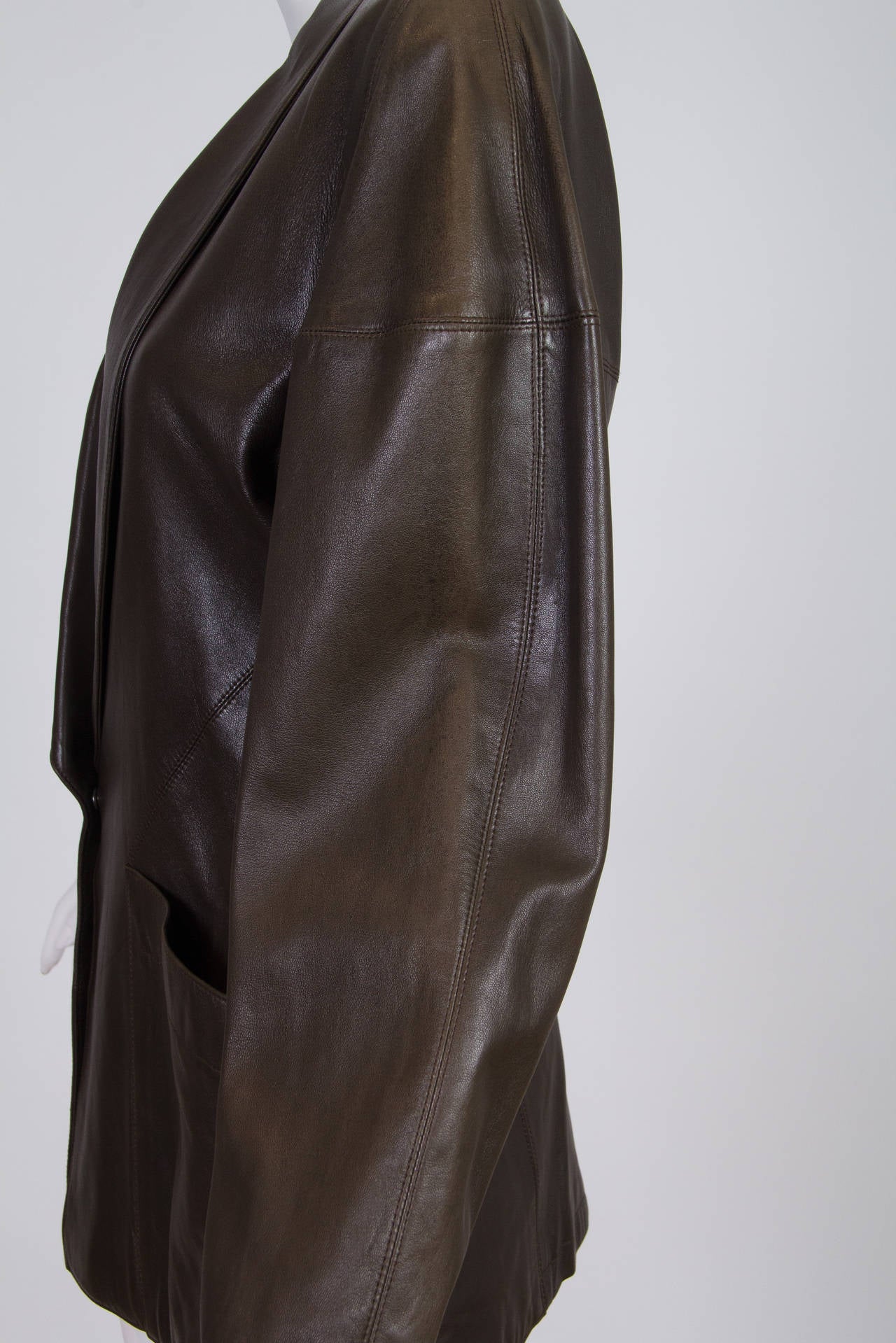 Alaia Leather Jacket In Good Condition In New York, NY