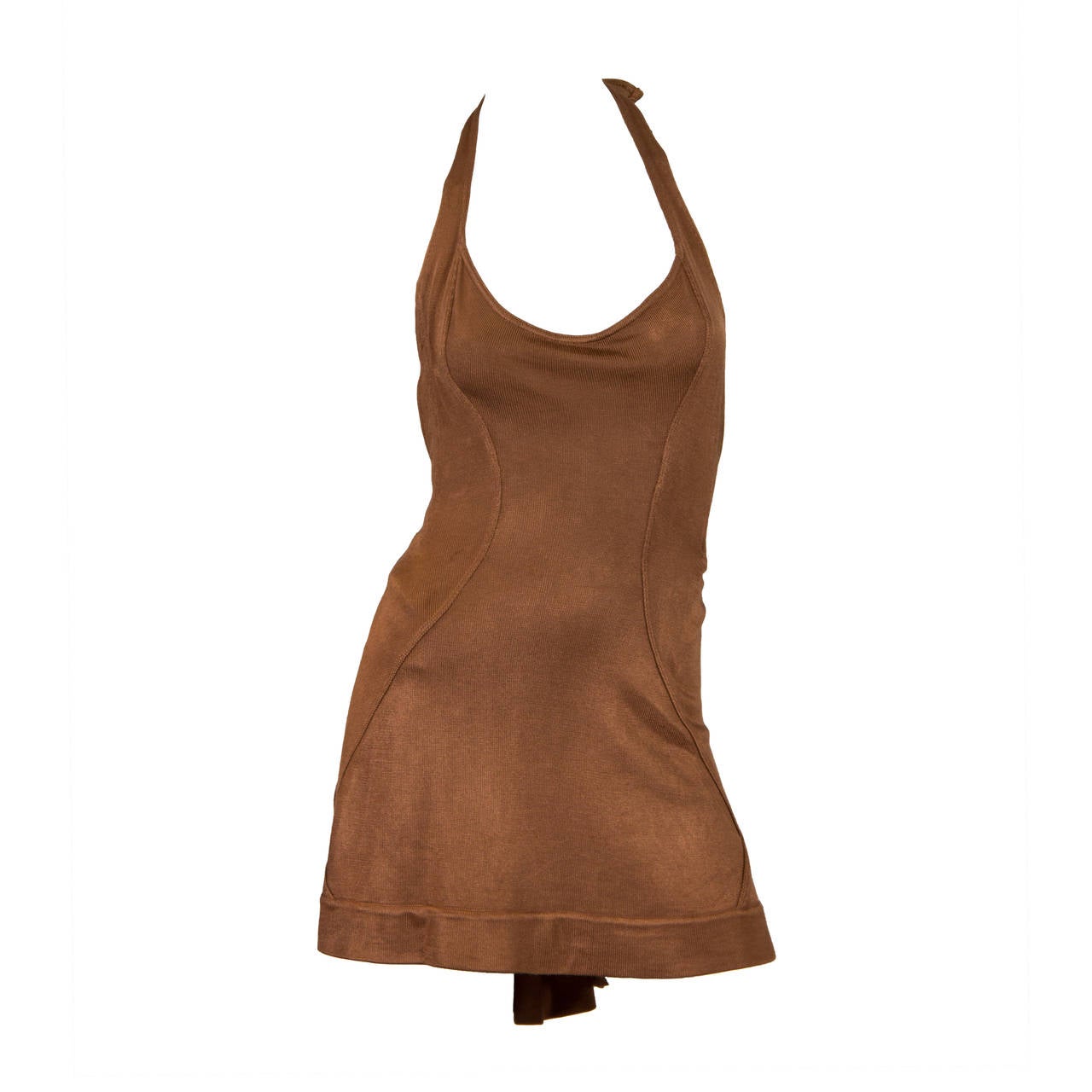 1990s Alaia Halter Mini Dress