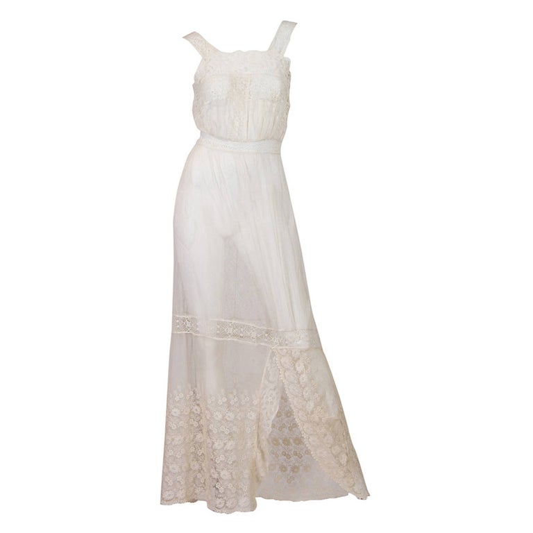 Edwardian Lace Dress at 1stDibs