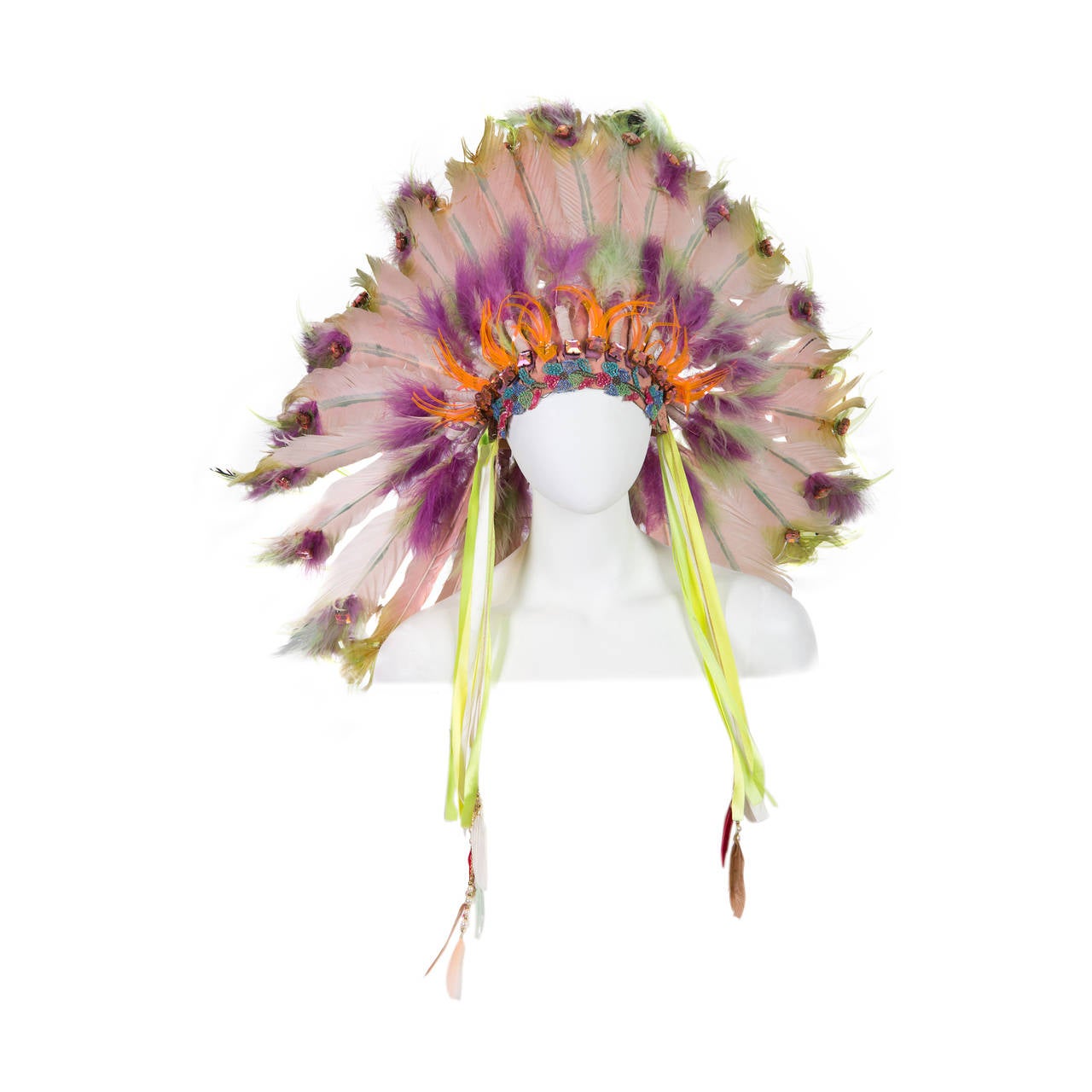 1960s Native American Style Showgirl Headress from the Sands Hotel Las Vegas