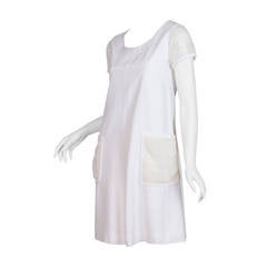 White Courrèges Shift Dress