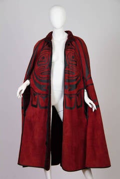 Inuit Native American Inspired Shearling Cape