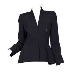 1980s Thierry Mugler Jacket with Crystals