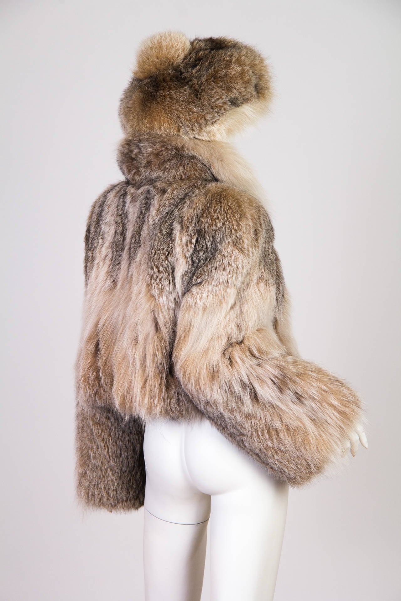 plush lynx jacket