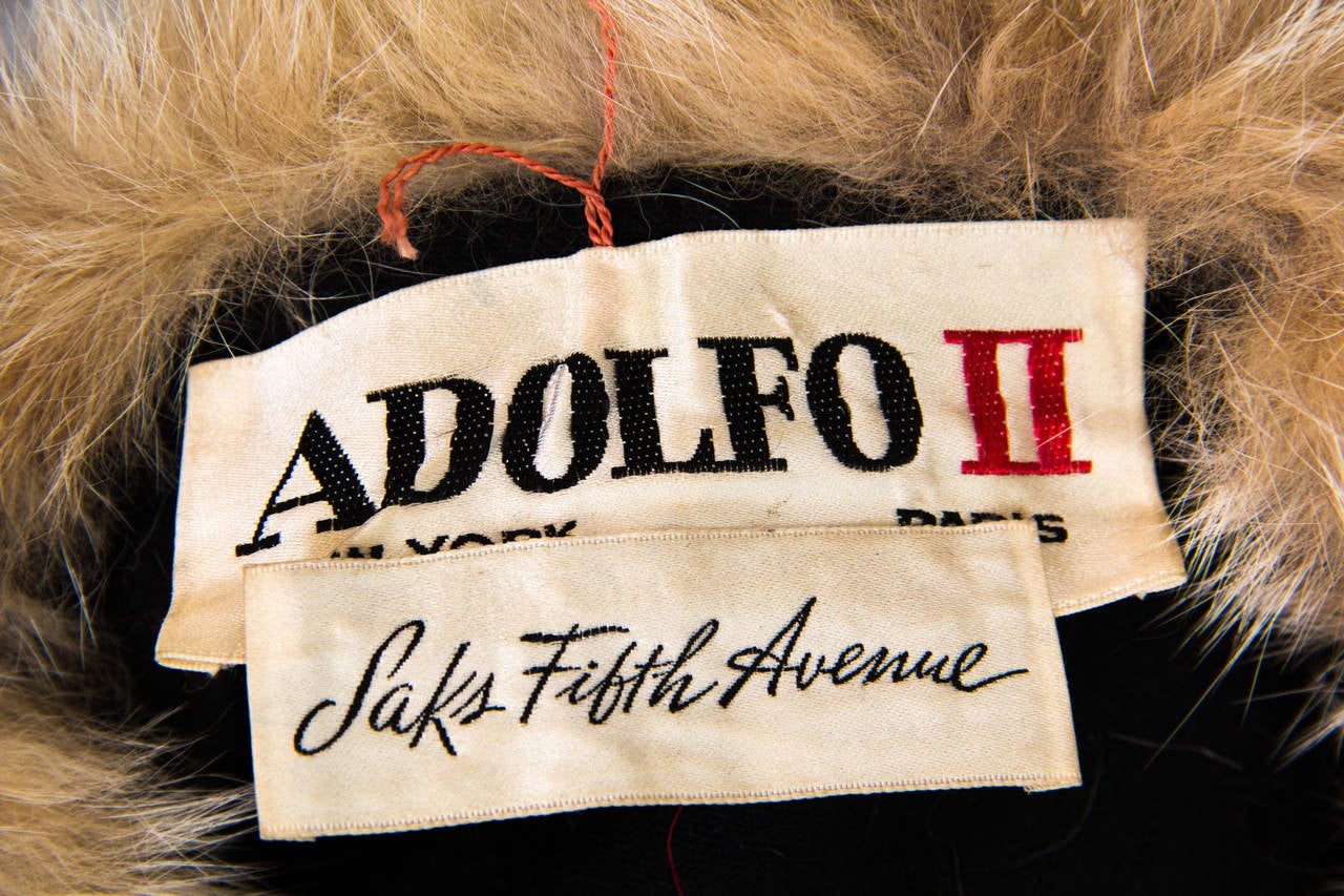 Adolfo II for Saks Fifth Avenue Lynx Fur Coat and Hat 2