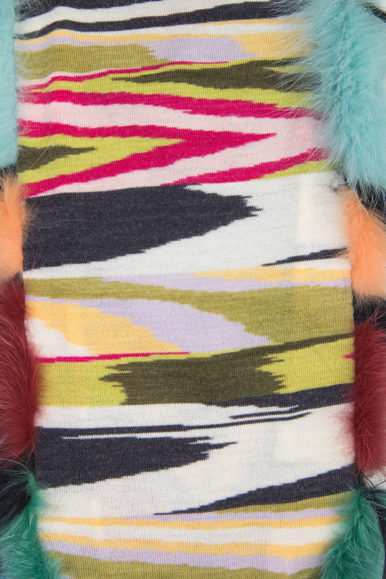 Missoni Fox and Yak Fur Stole 4