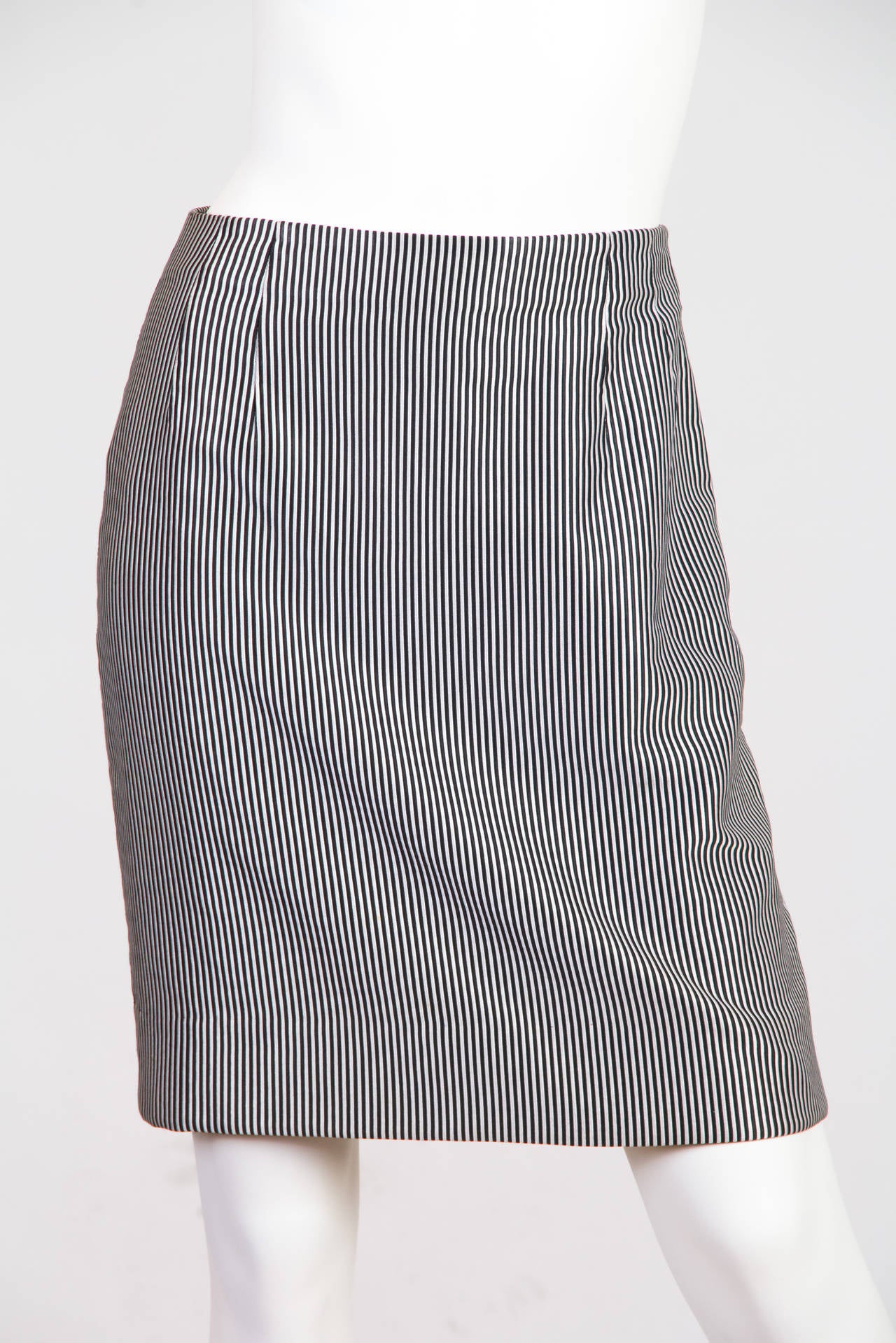 1980S GEOFFREY BEENE Black & White Wool Silk Contrast Pattern Raglan Sleeve Top 5