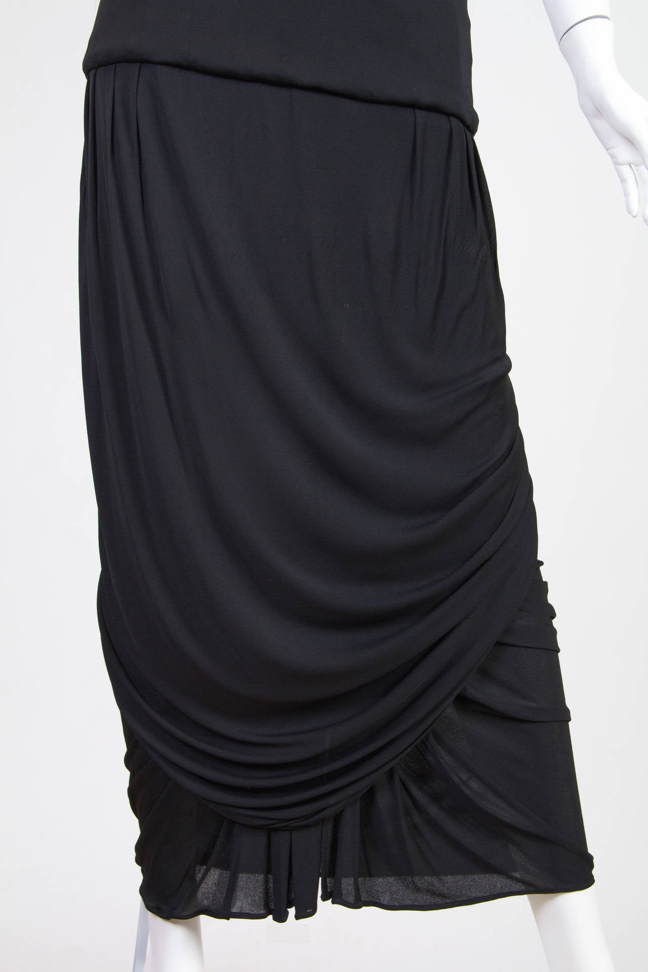 Karl Lagerfeld Silk Jersey Strapless Gown 4