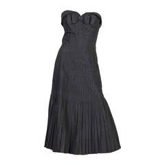 Retro 1950s Jacques Heim Actualité Taffeta Cocktail Dress