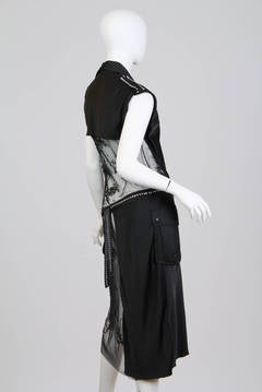 Deconstructed Moschino Asymmetrical Beaded Dress