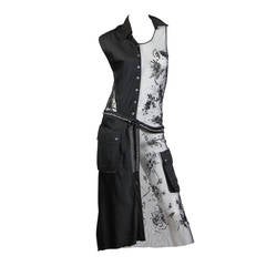 Deconstructed Moschino Asymmetrical Beaded Dress 10