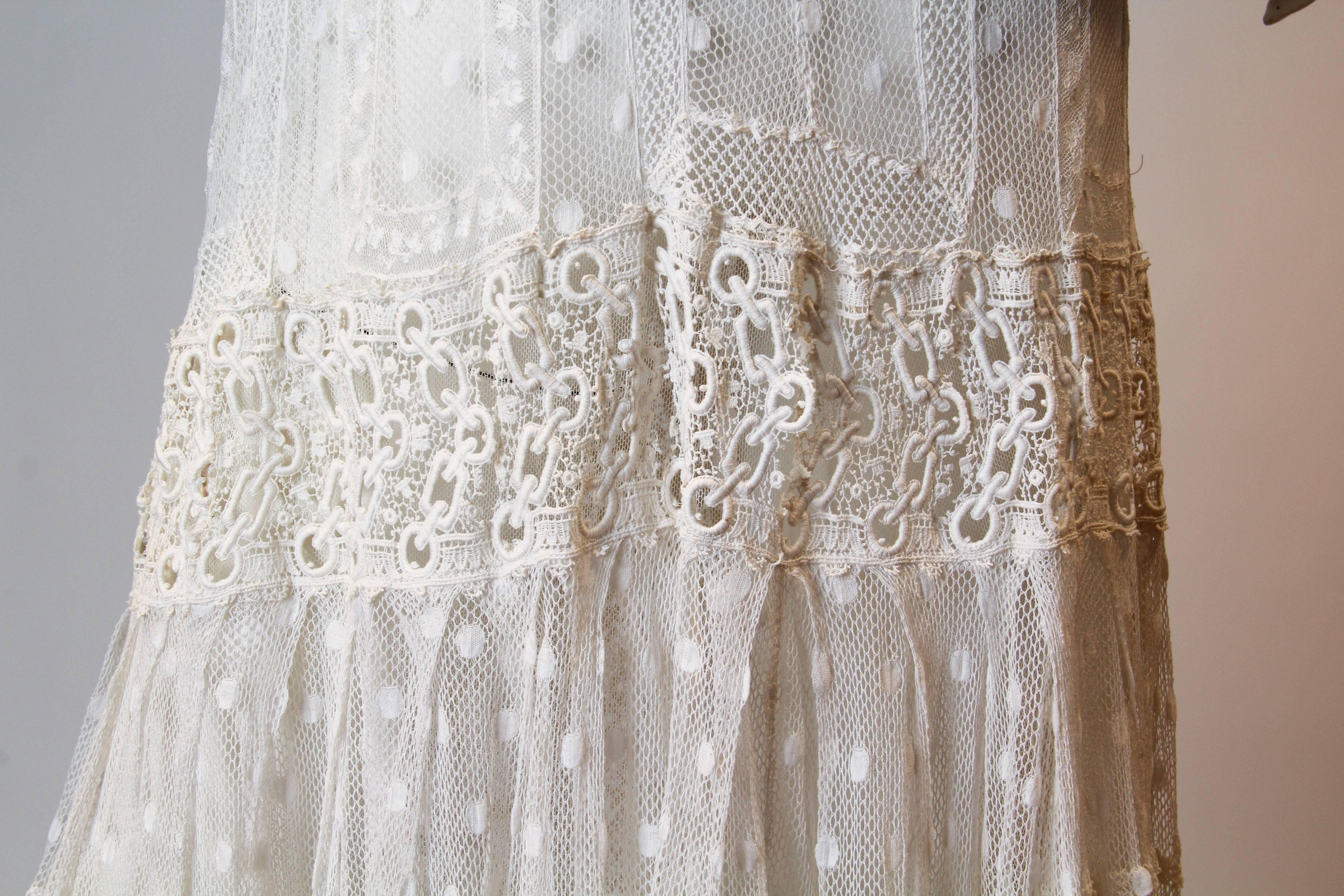 Late Victorian Lace Tea Dress 1