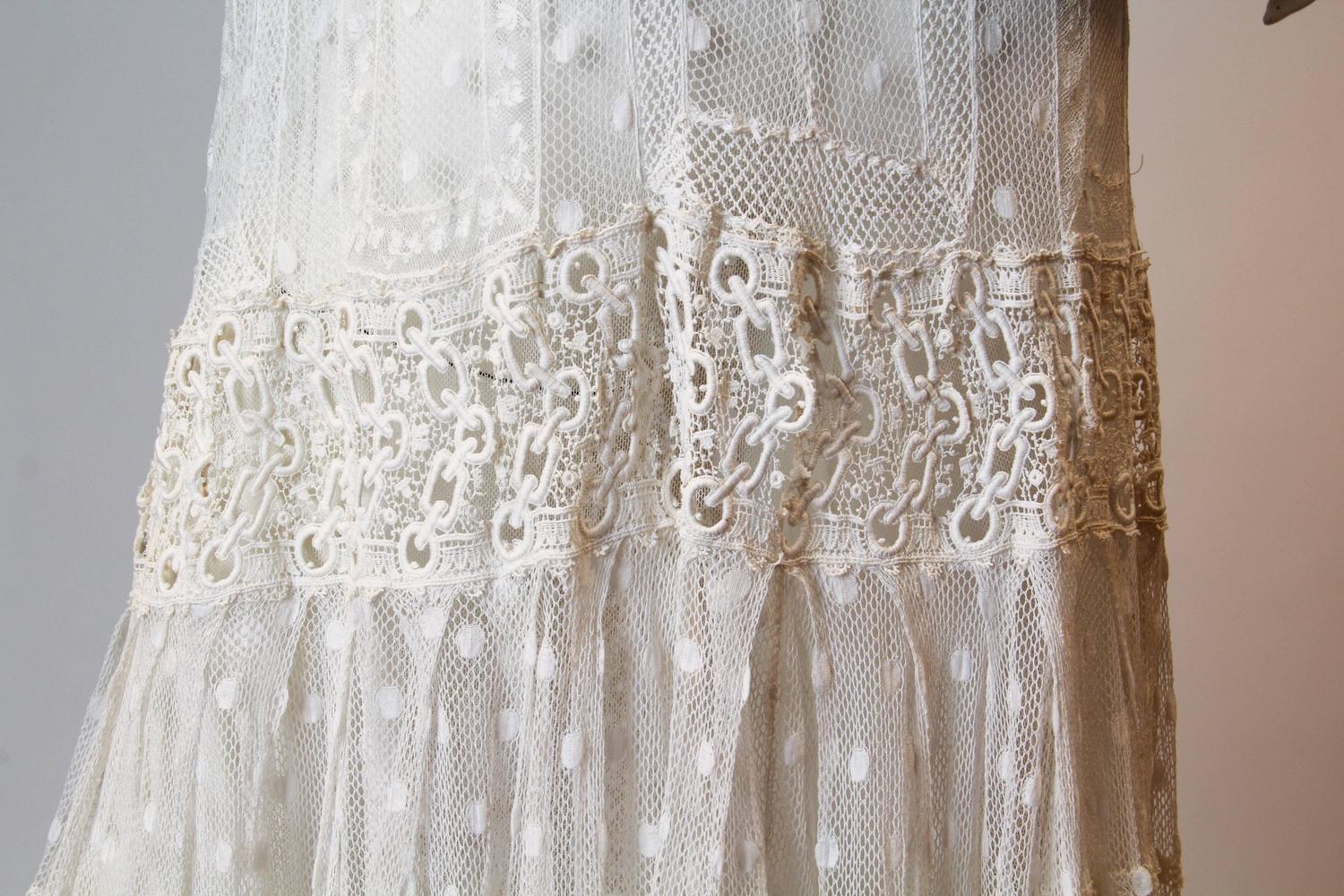 Late Victorian Lace Tea Dress at 1stdibs