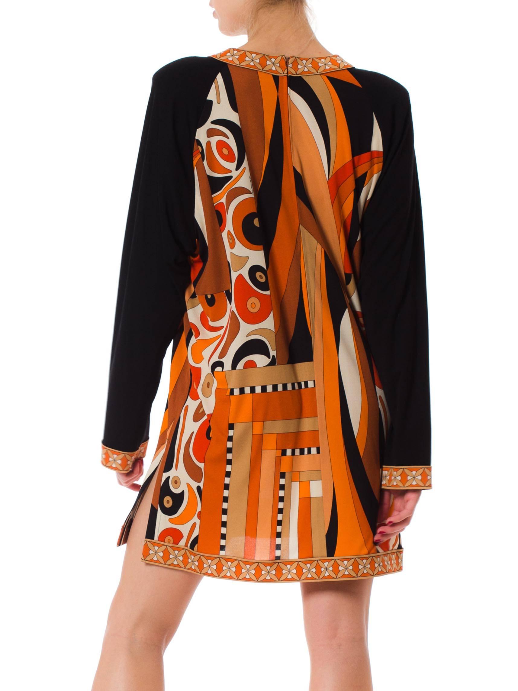 1960s style Averardo Bessi Silk Jersey Tunic Dress In New Condition In New York, NY