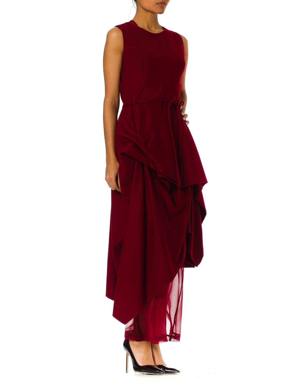 Le Fay Asymetrical Draped Dress For Sale at 1stdibs