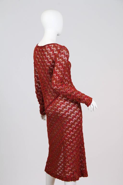 1970s Missoni Silk Knit Dress with Slit For Sale at 1stdibs