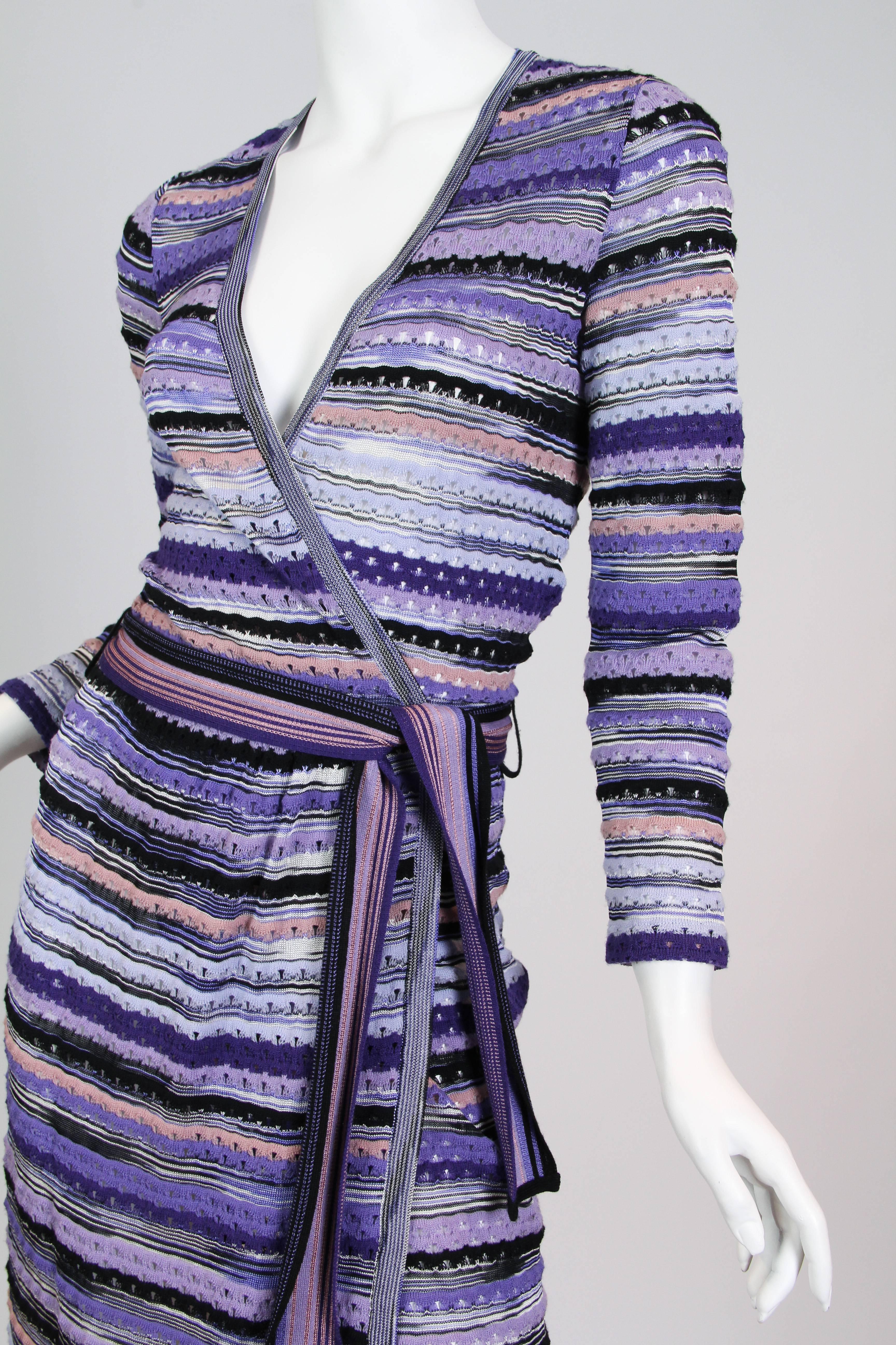 Missoni Knit Wrap Dress In Excellent Condition In New York, NY