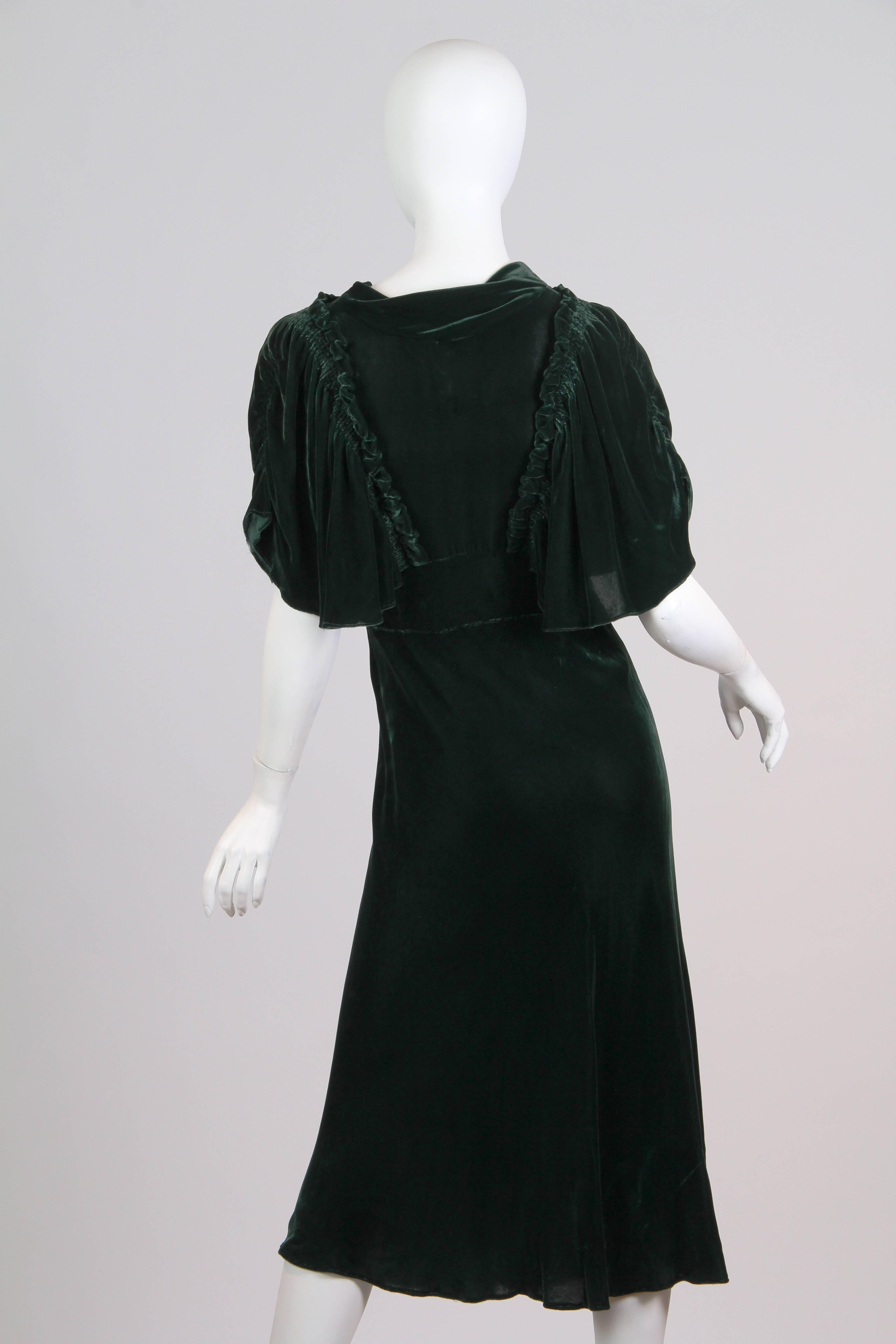 emerald green silk dress