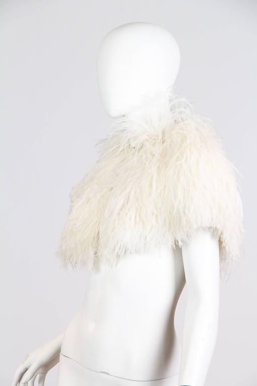 1950s Ostrich Feather Capelet at 1stDibs