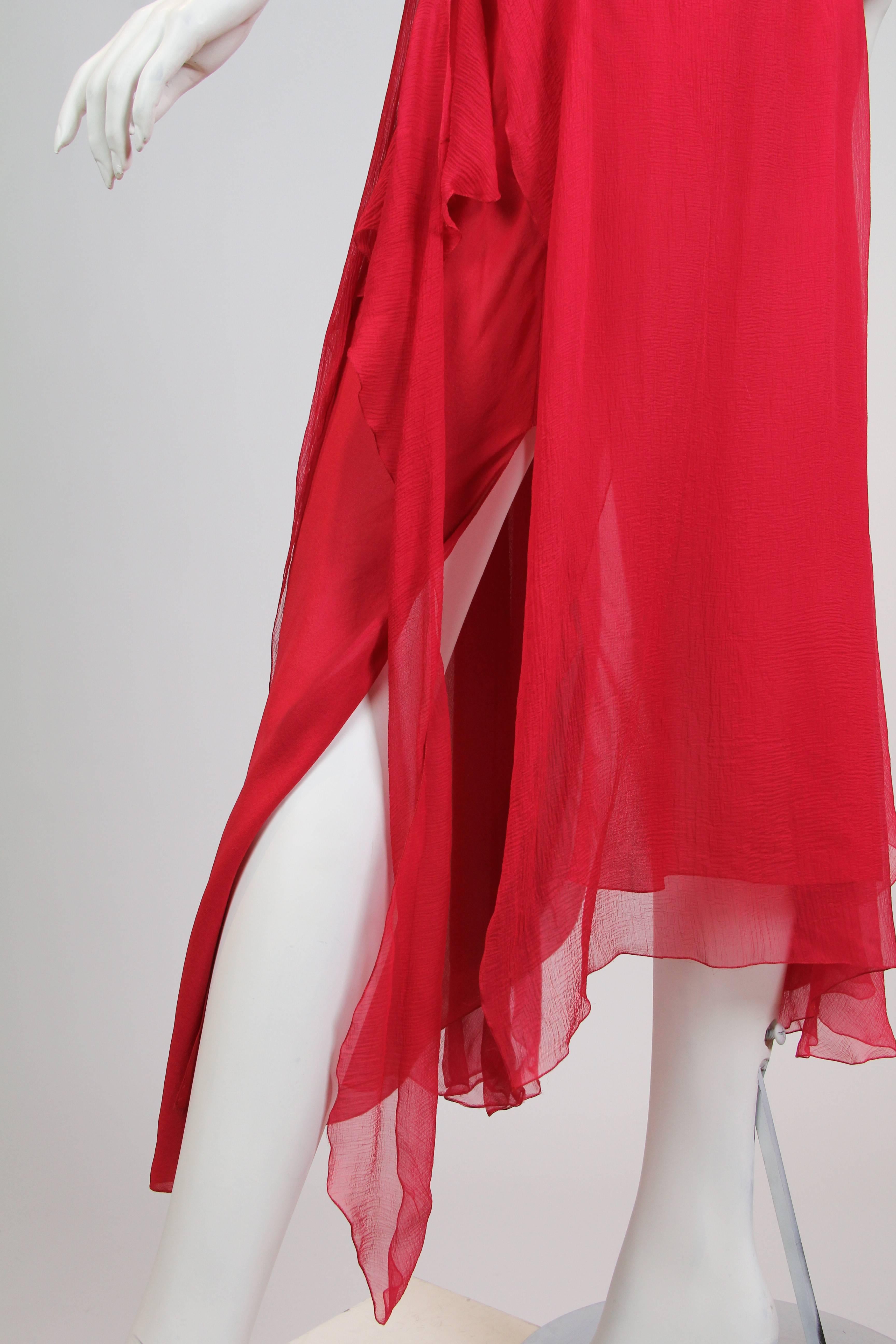 John Galliano Chiffon Dress 4