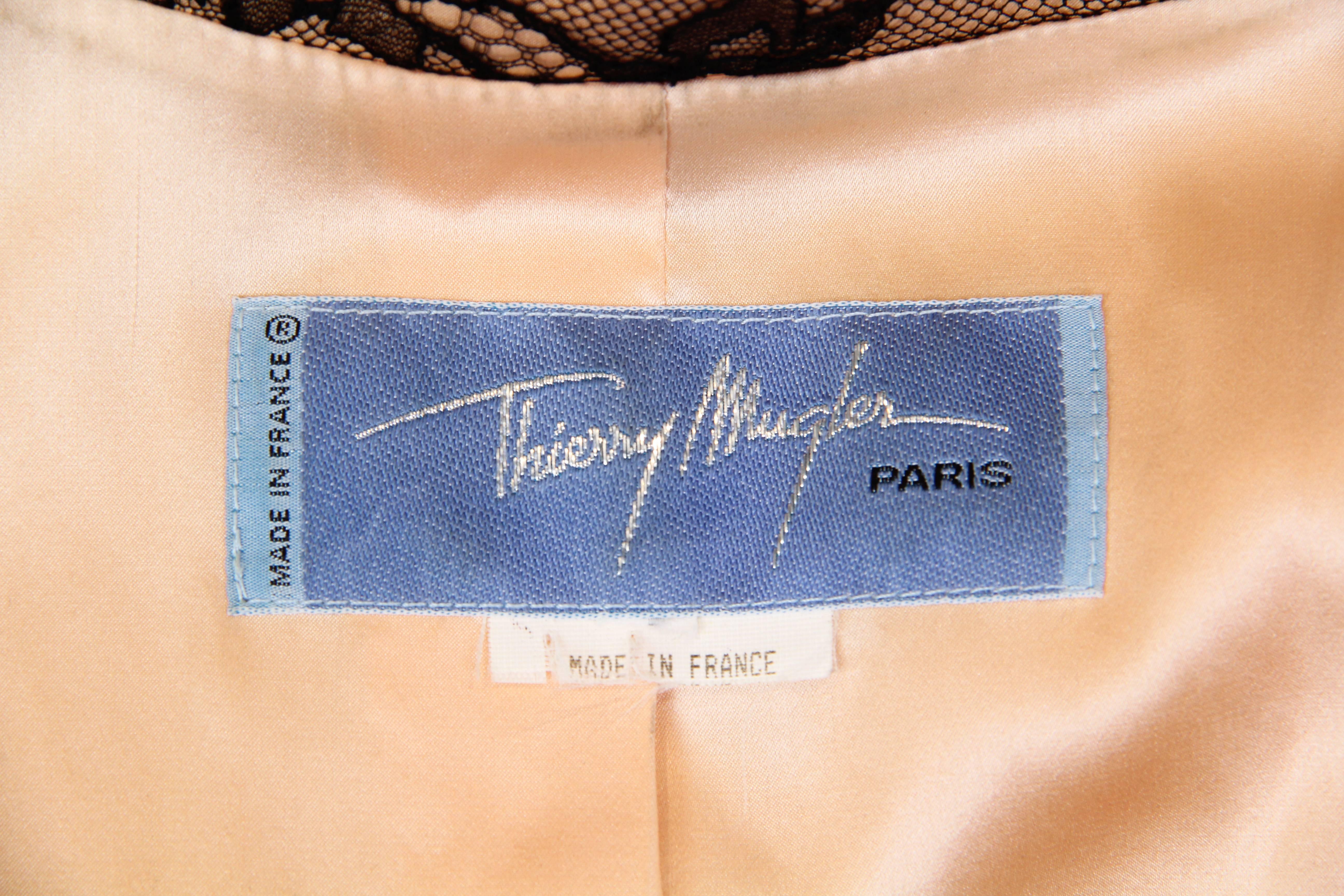 Thierry Mugler Lingerie Lace Suit 3