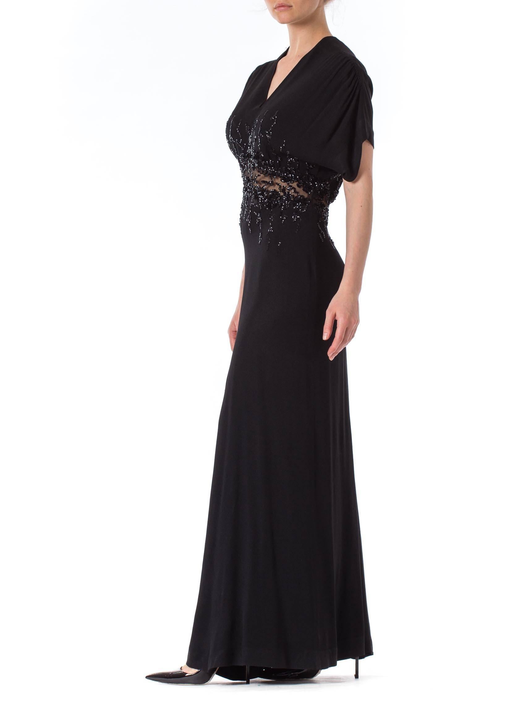 Sequined Jean Carol 1930s Gown In Excellent Condition In New York, NY