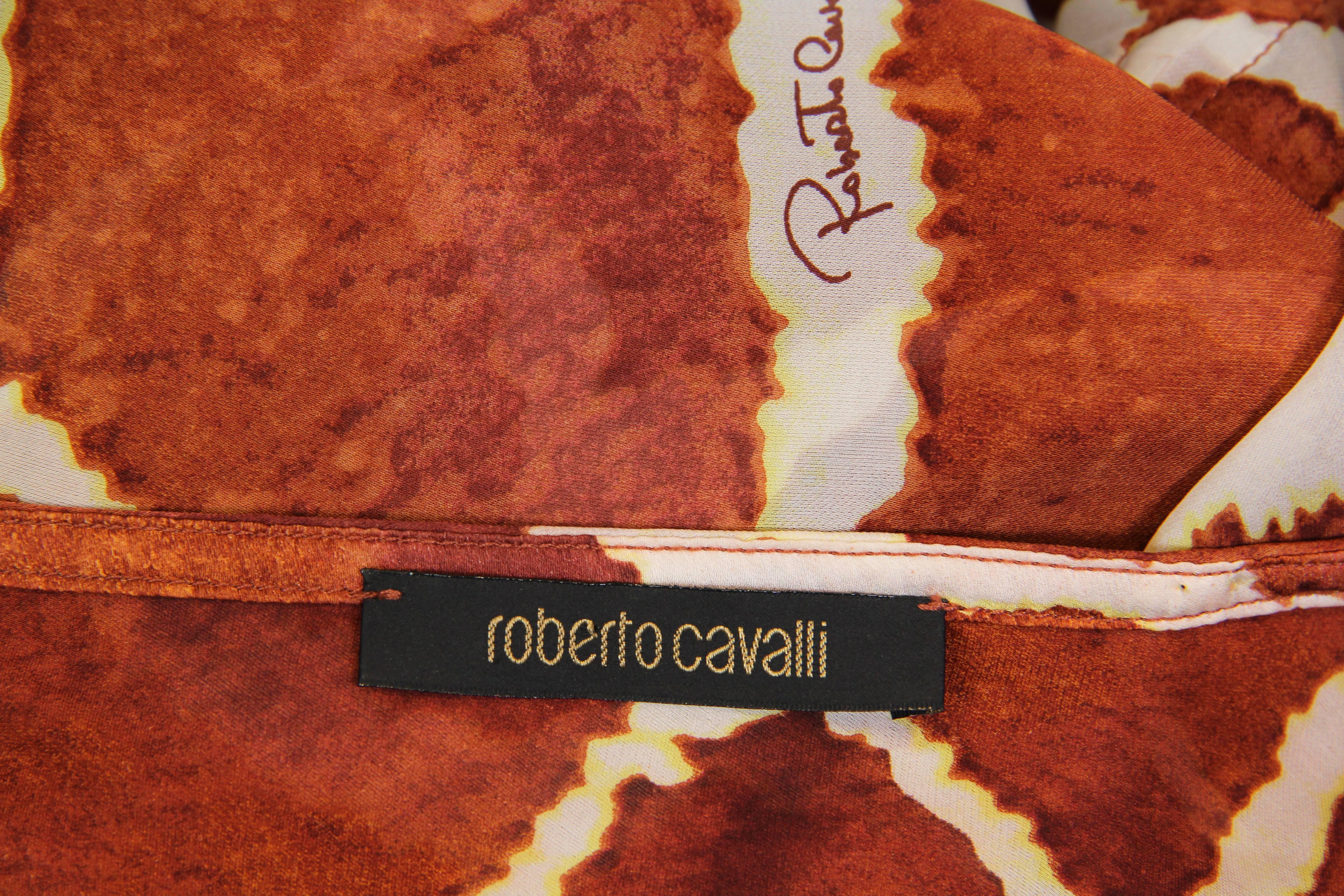 Roberto Cavalli Leather Fringed Tunic 6
