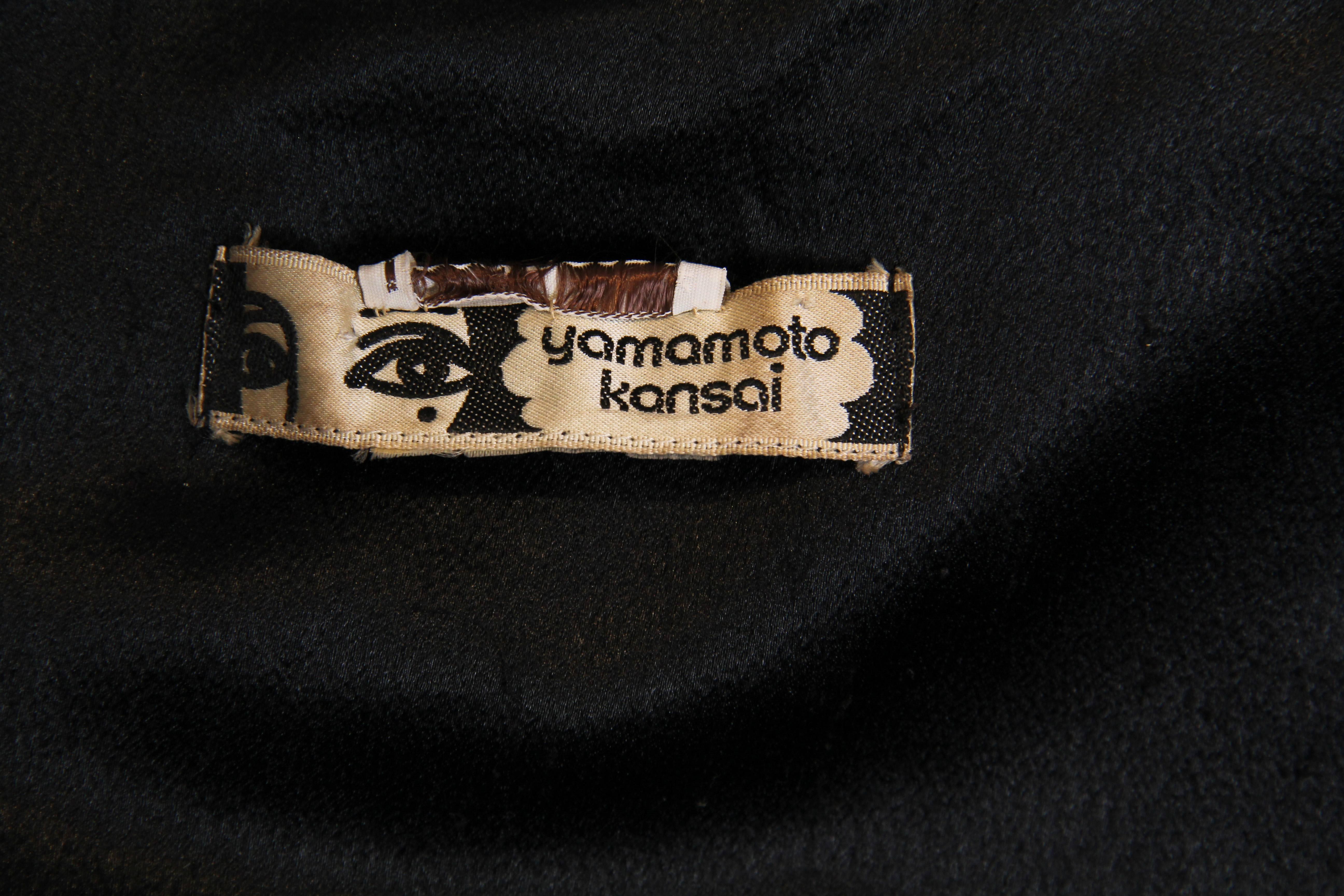 Kansai Yammamoto Faux Fur Coat with Gold Swallows 4