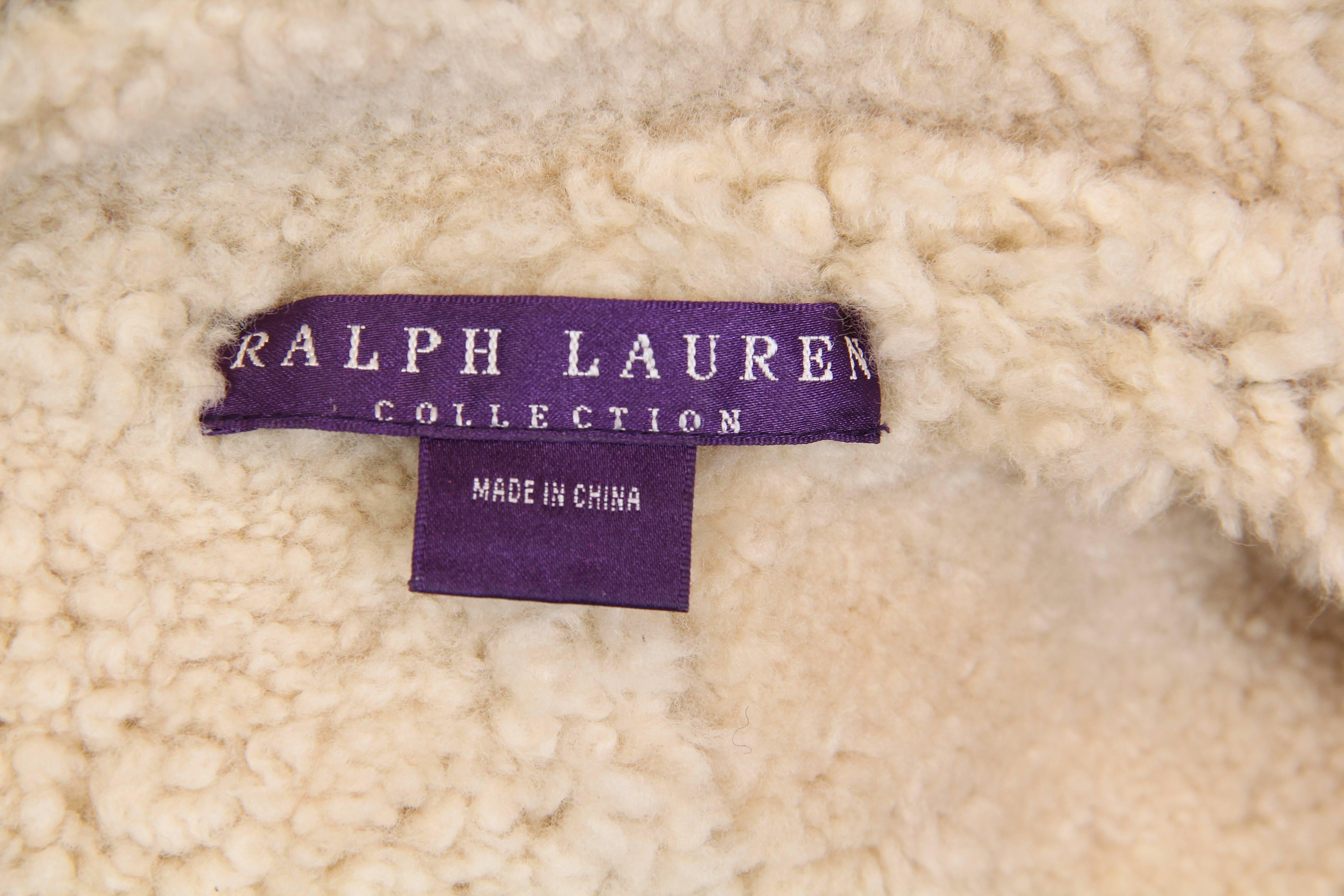 Ralph Lauren Purple Label Shearling-Mantel 4