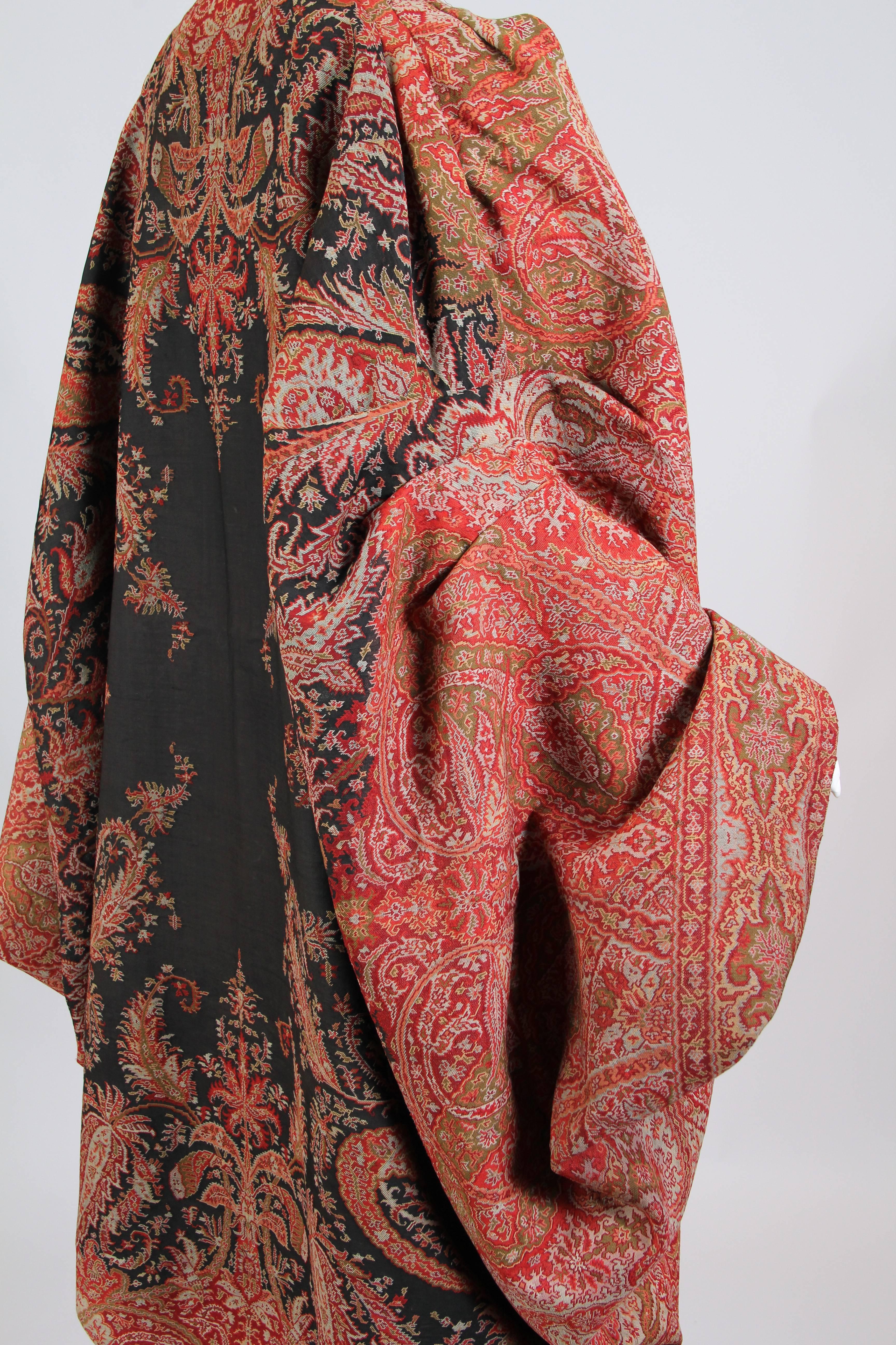 Women's Victorian Paisley Cocoon Coat