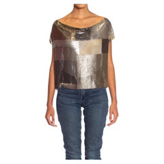 Atelier A in maglia metallica patchwork color canna di fucile