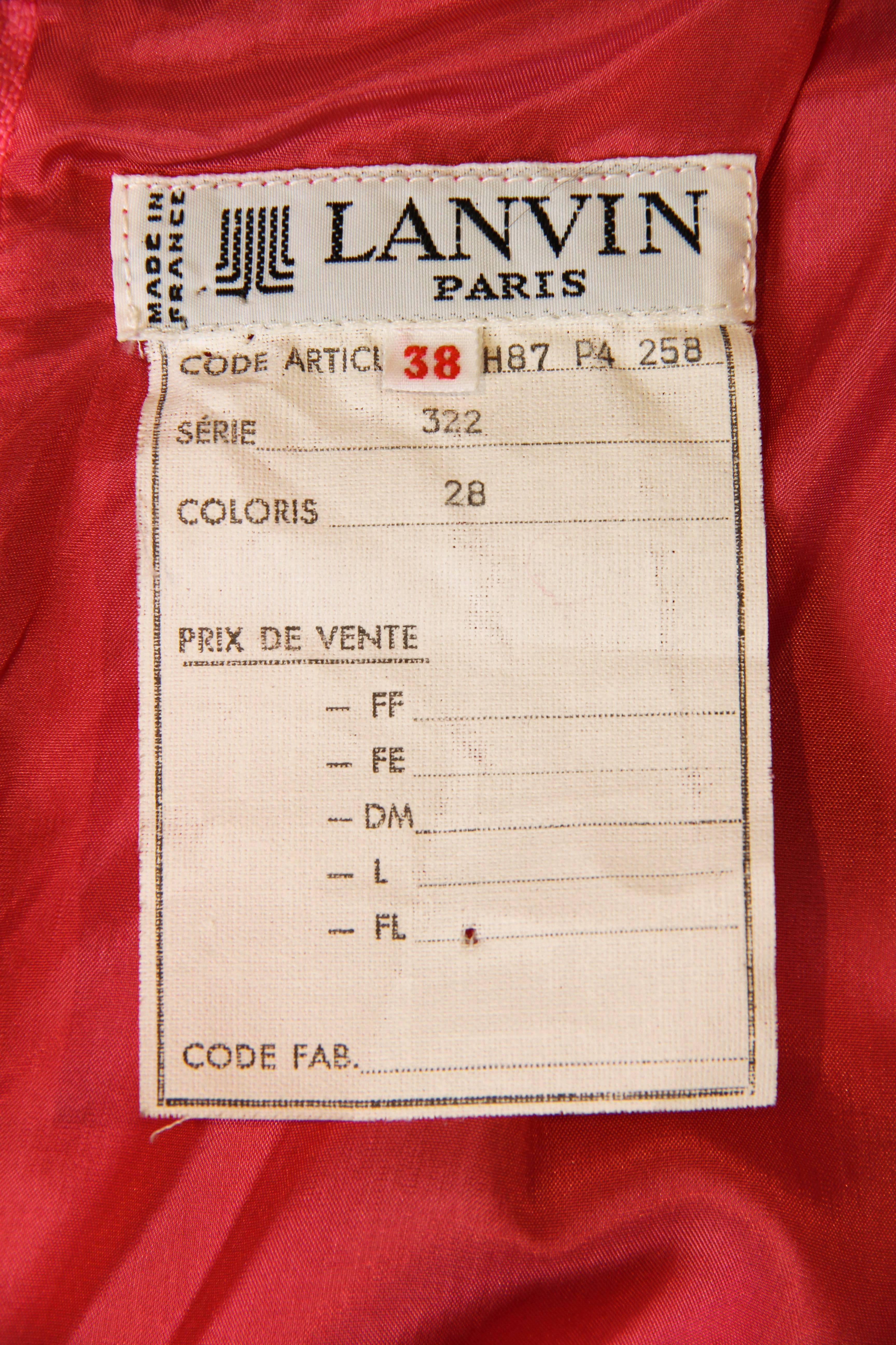 Fuchsia Silk Skirt from Lanvin 5