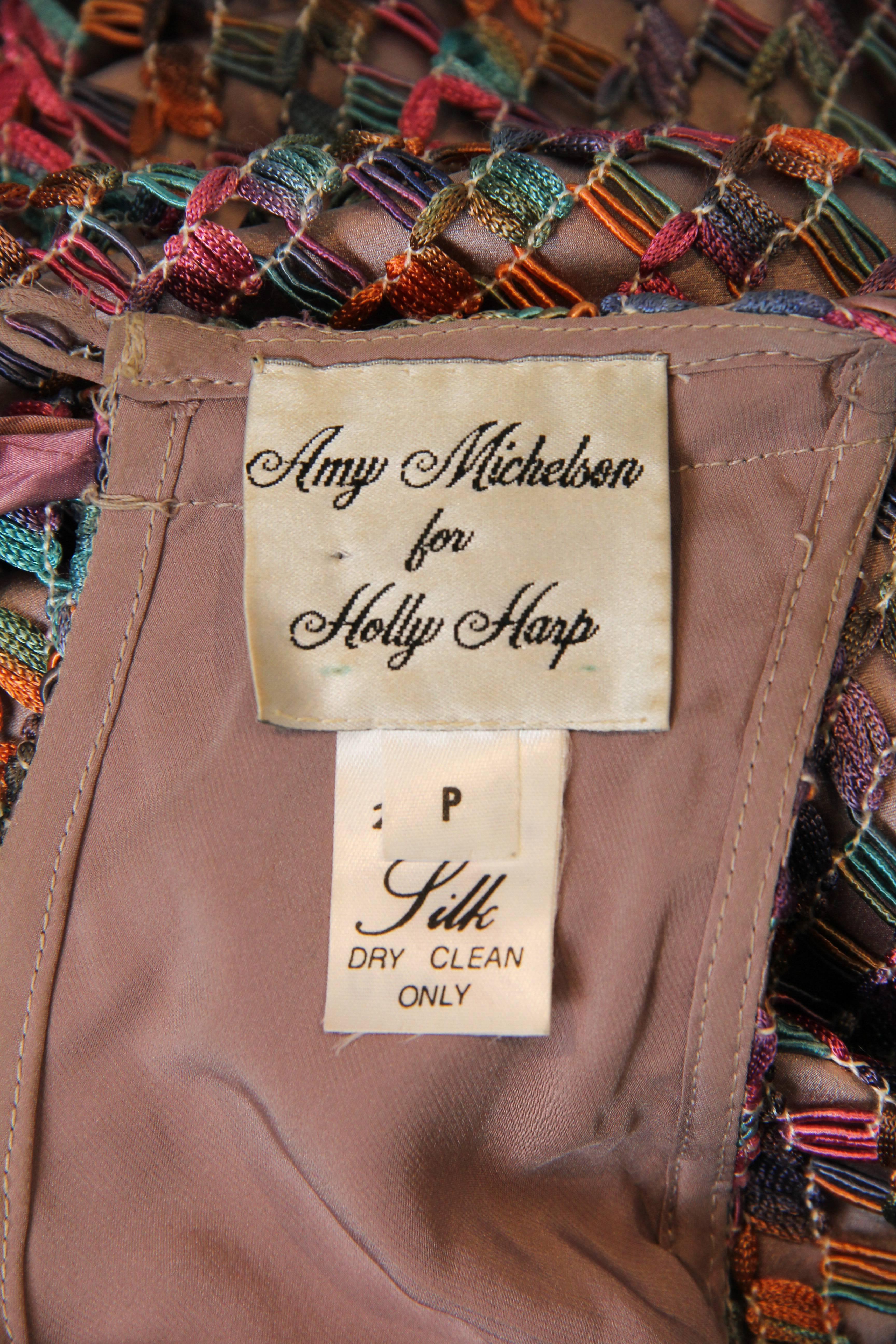 Bias Cut Amy Michelson for Holly Harp Tie-Dye Lace Dress 3