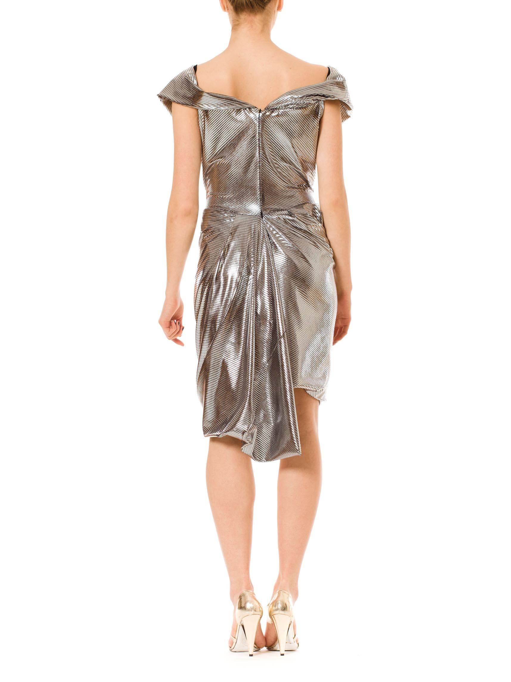 silver bustier dress