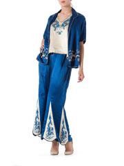 Dragon Embroidered Antique Chinese Pajamas