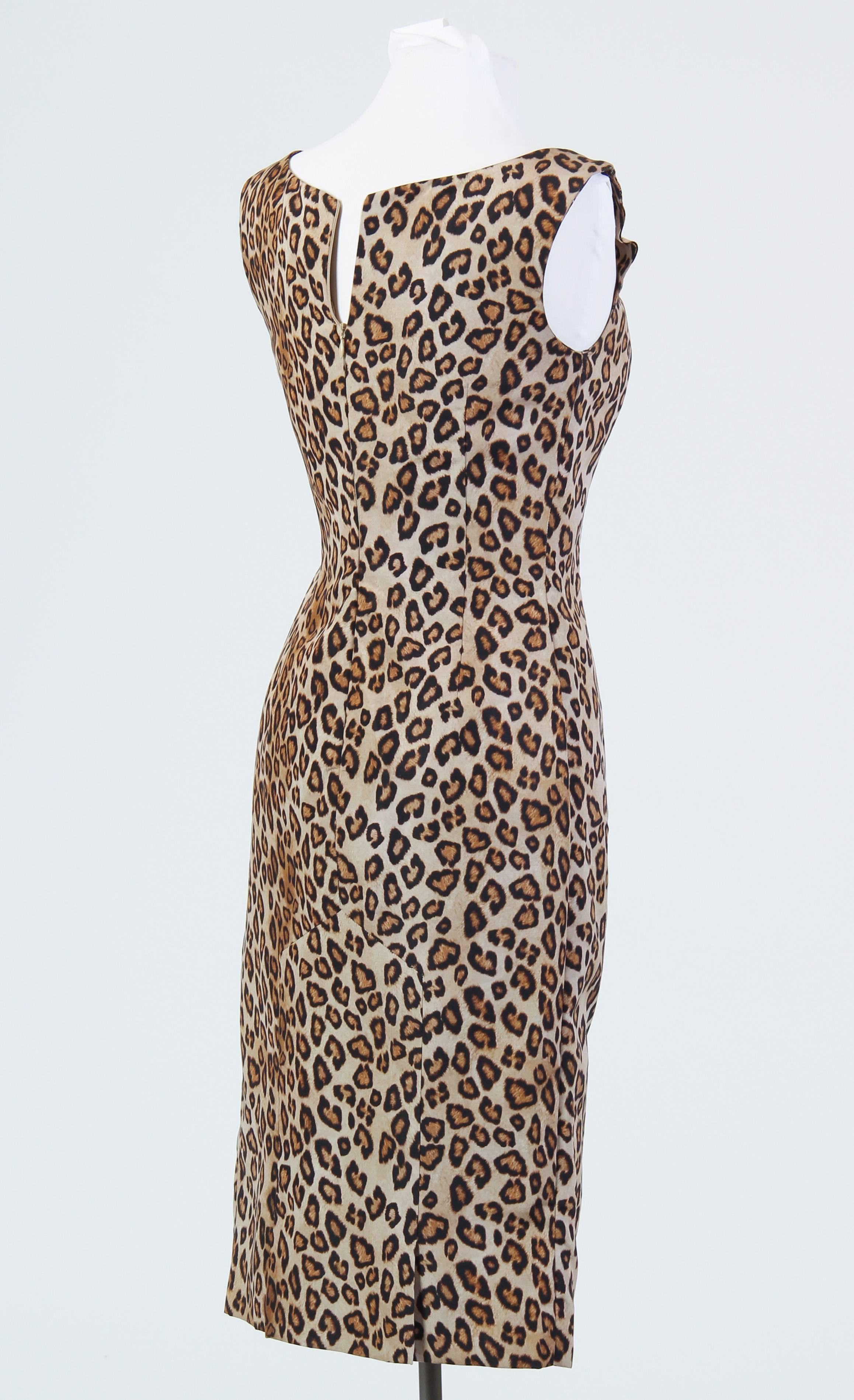 Women's Alexander McQueen Leopard Silk Dress