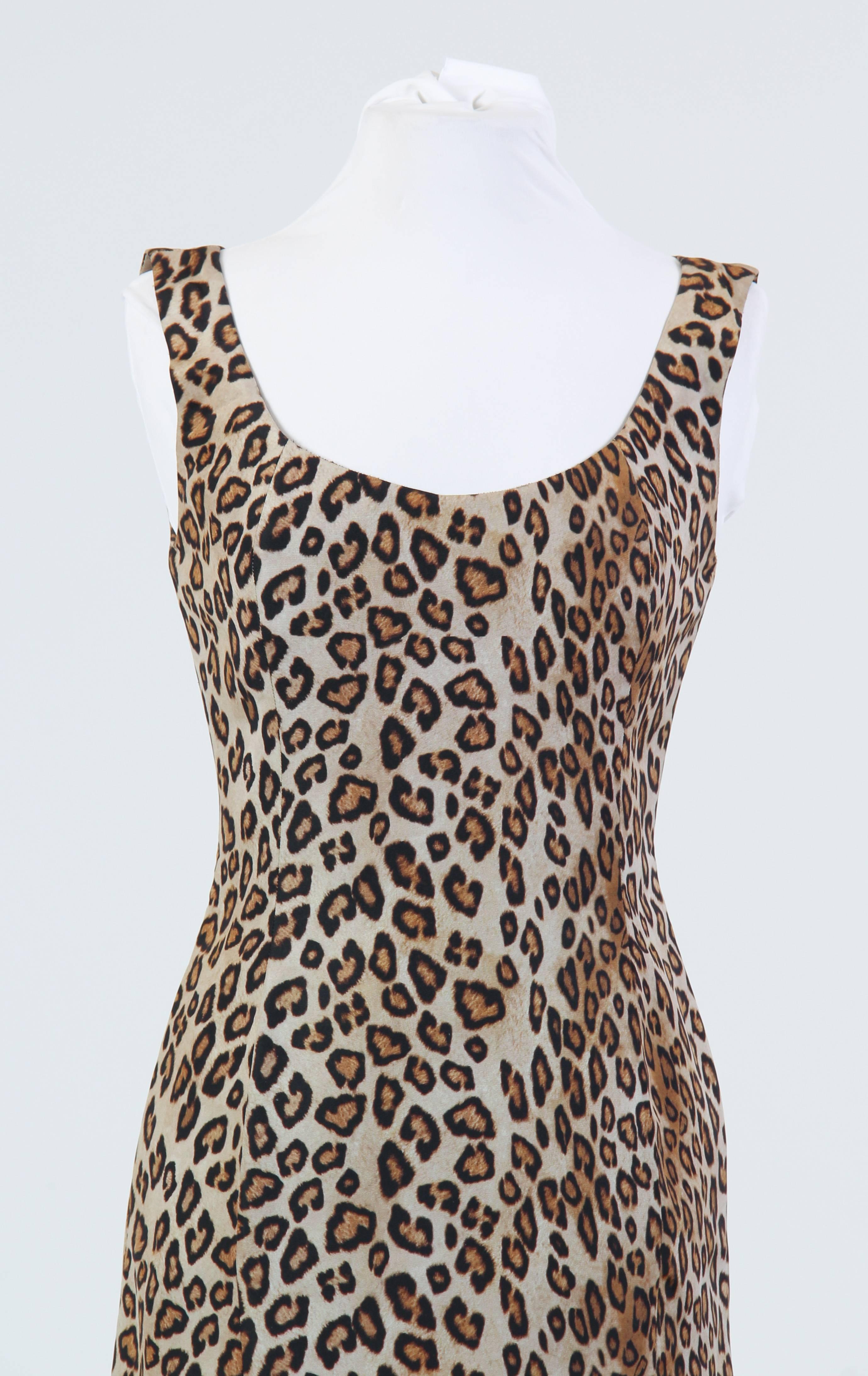 Alexander McQueen Leopard Silk Dress 1