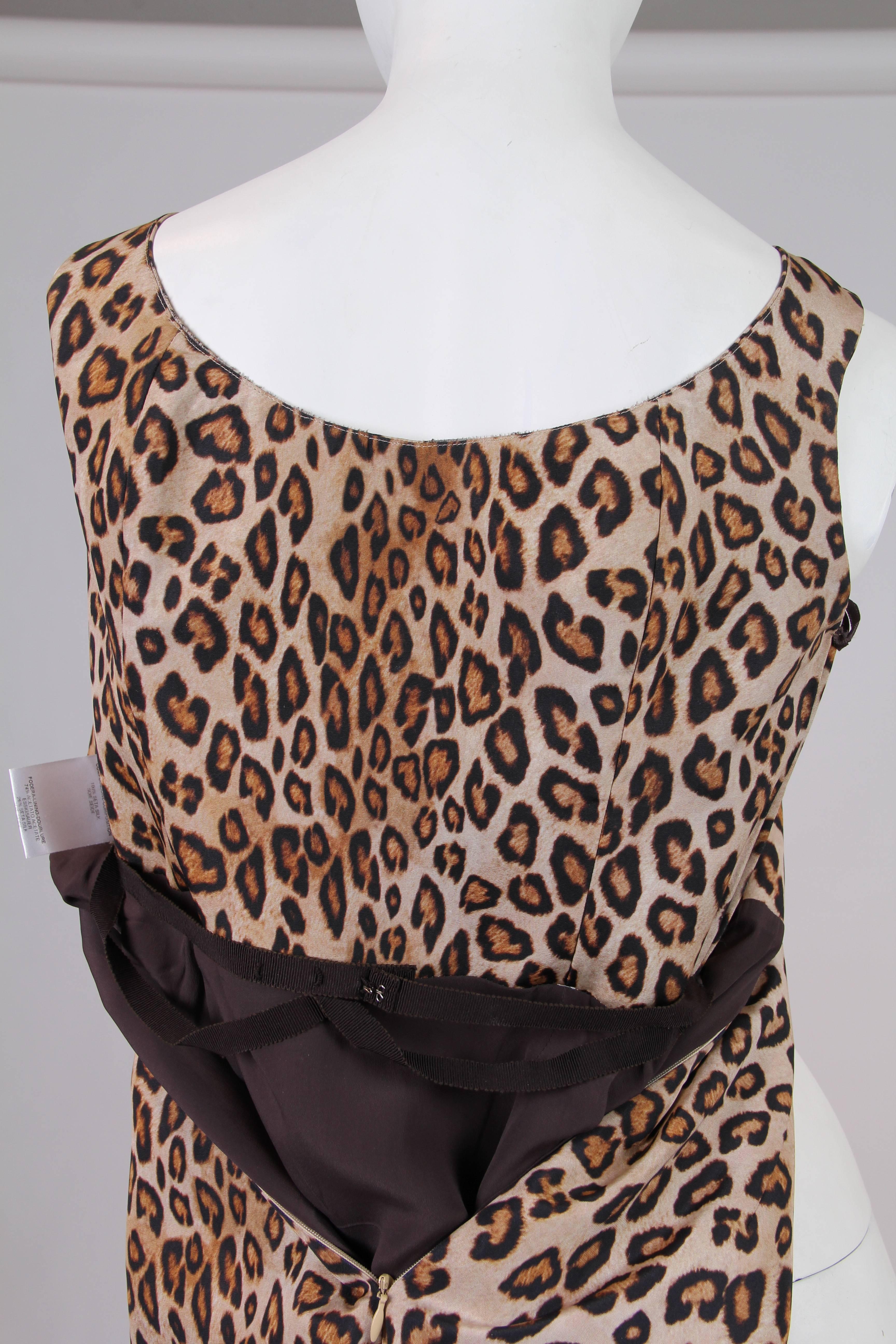 Alexander McQueen Leopard Silk Dress 3