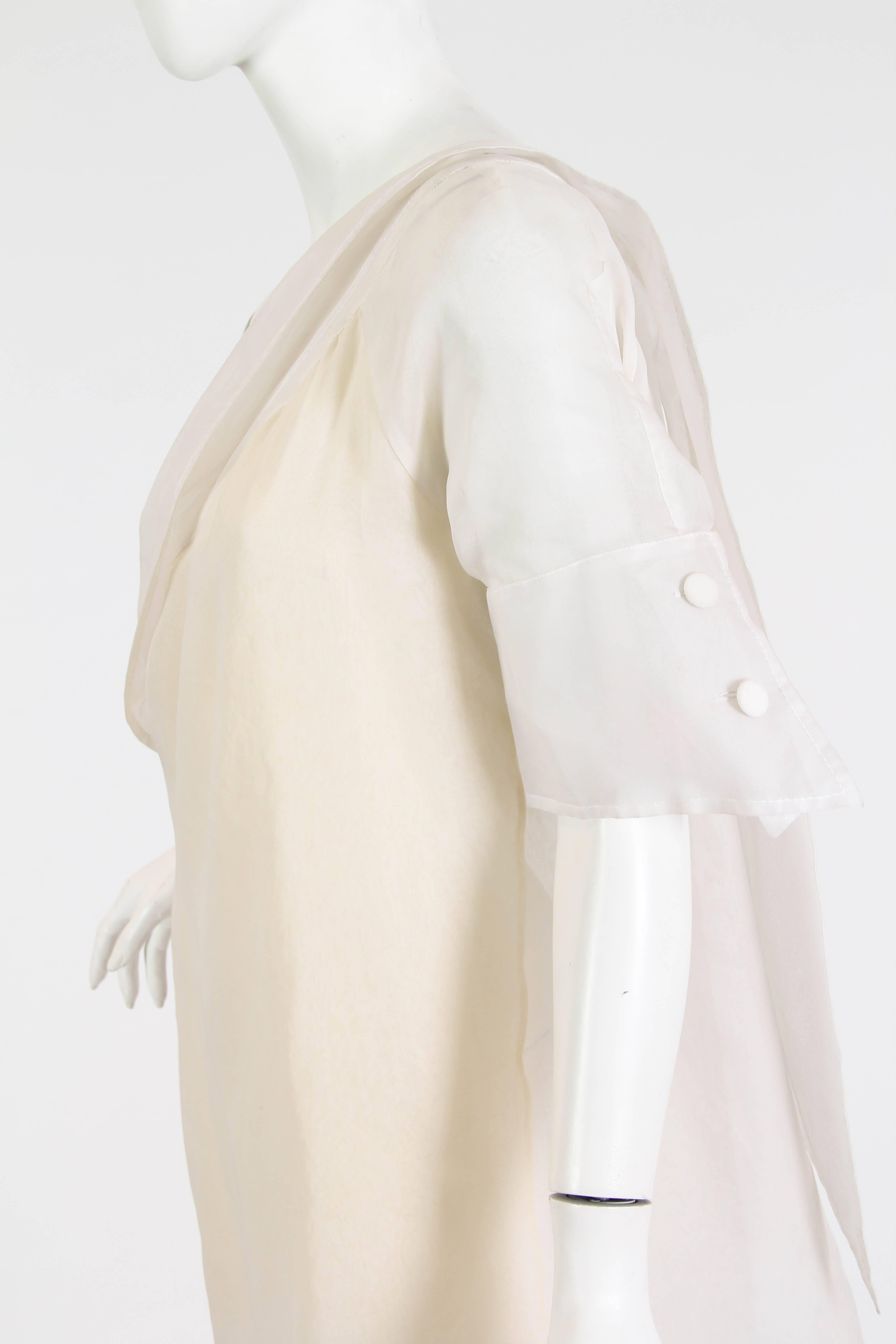 Women's Gianfranco Ferre Asymmetrical Organza Tunic Dress