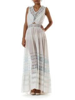 Backless Re-built Edwardian Cotton Lace Tea Dress