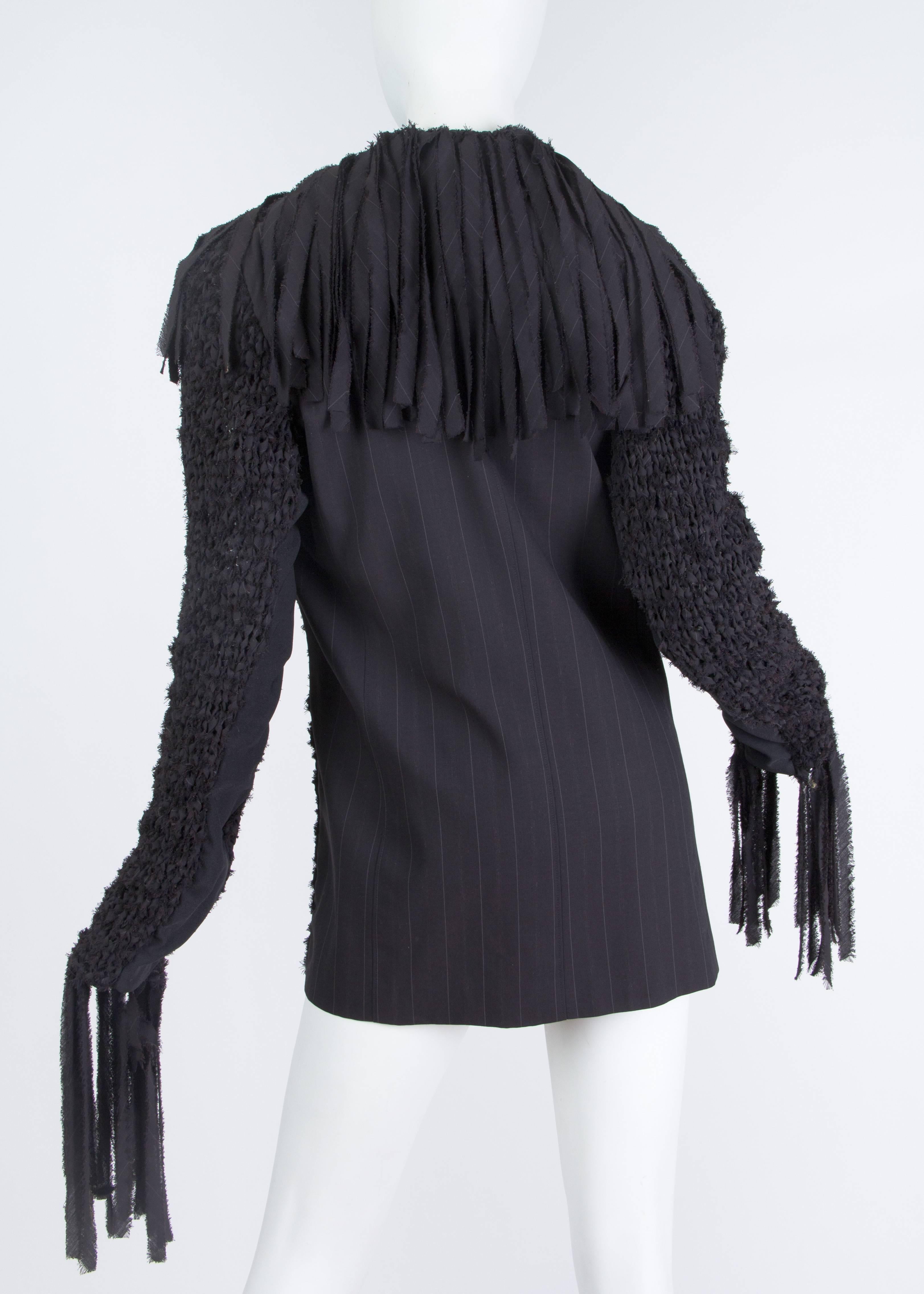 Jean Paul Gaultier Deconstructed and Knit Blazer In Excellent Condition In New York, NY