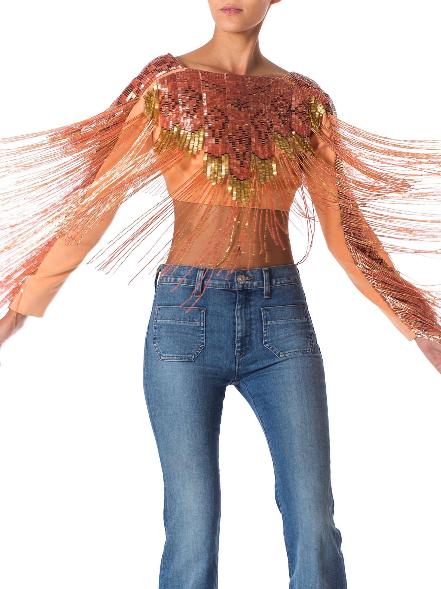 Fantastic Silk Bolero with epic Beaded Fringe 3