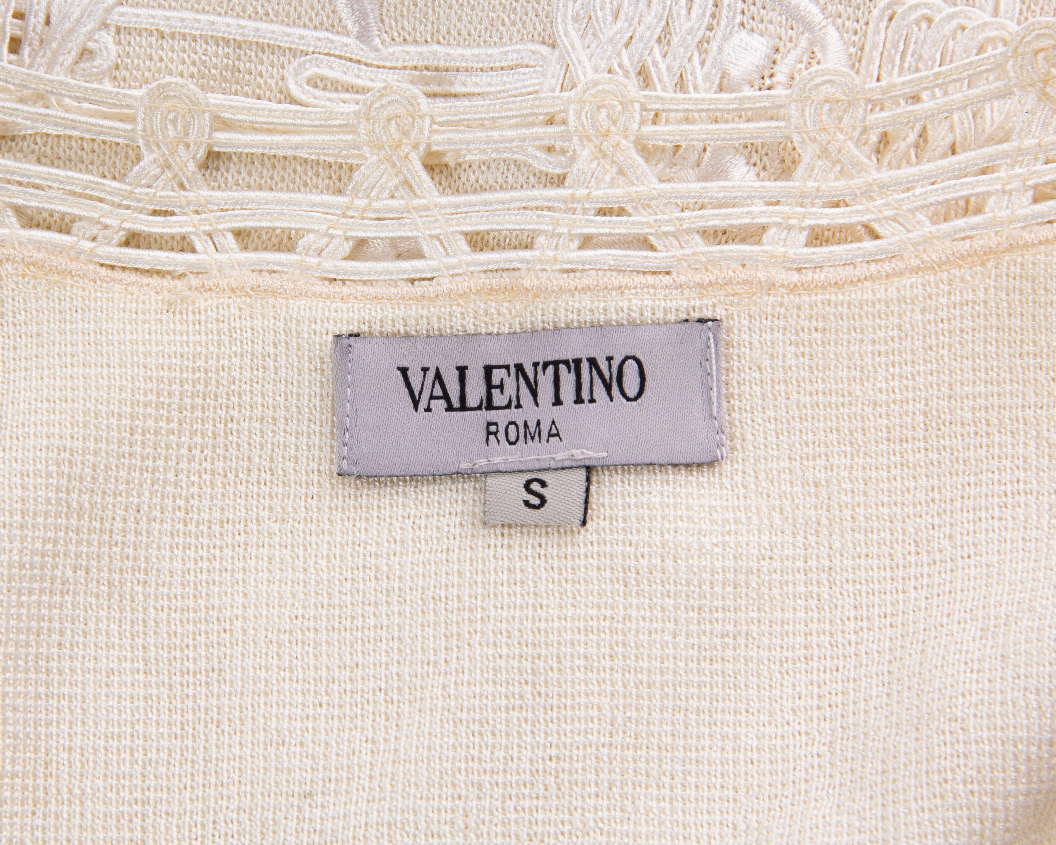 Valentino Embroidered Knit Vest 5