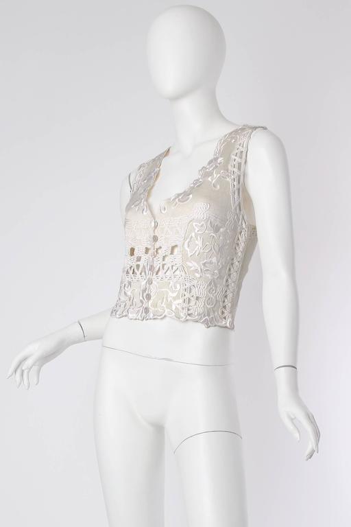 Embroidered Knit Vest