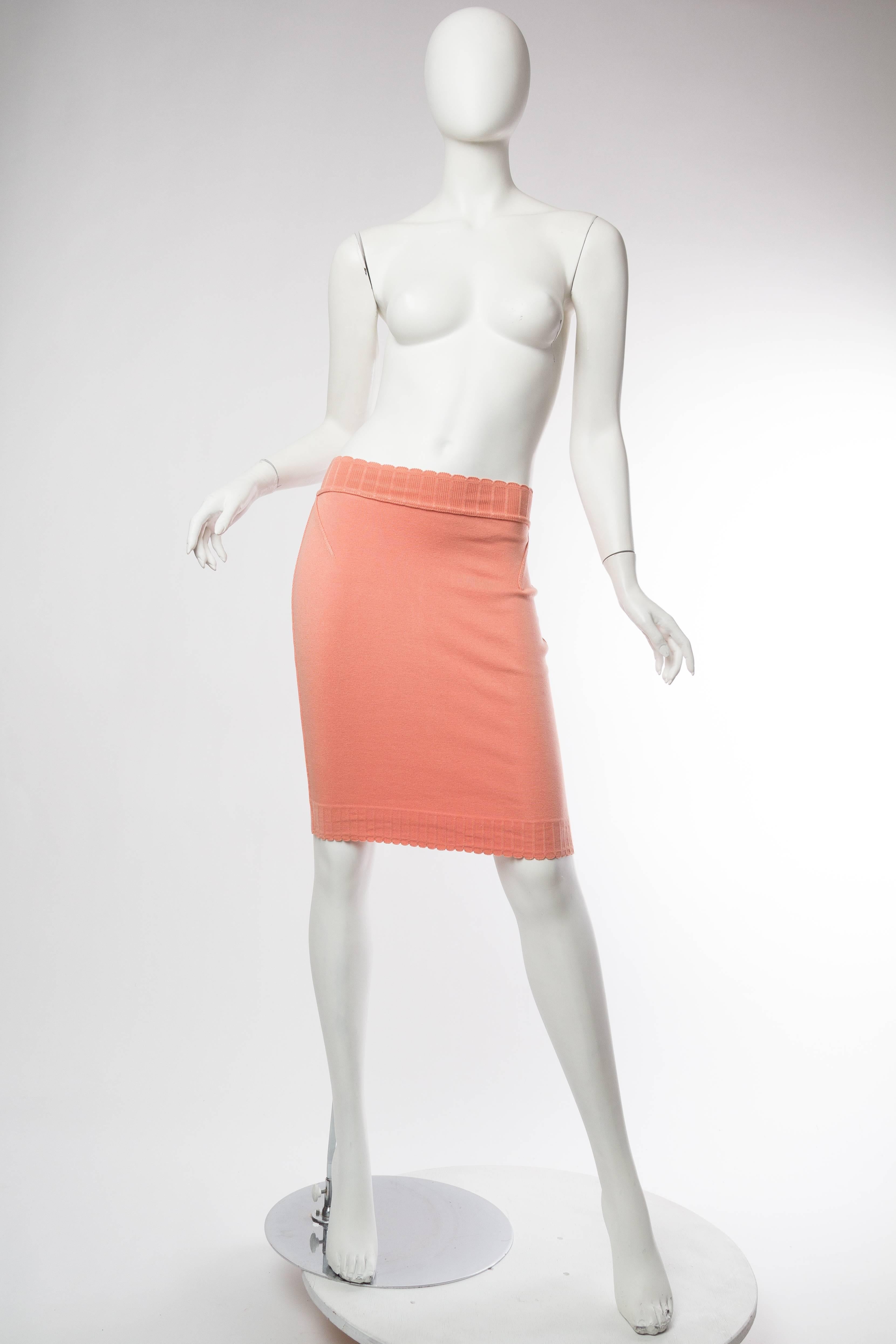 Pink Alaia Skirt