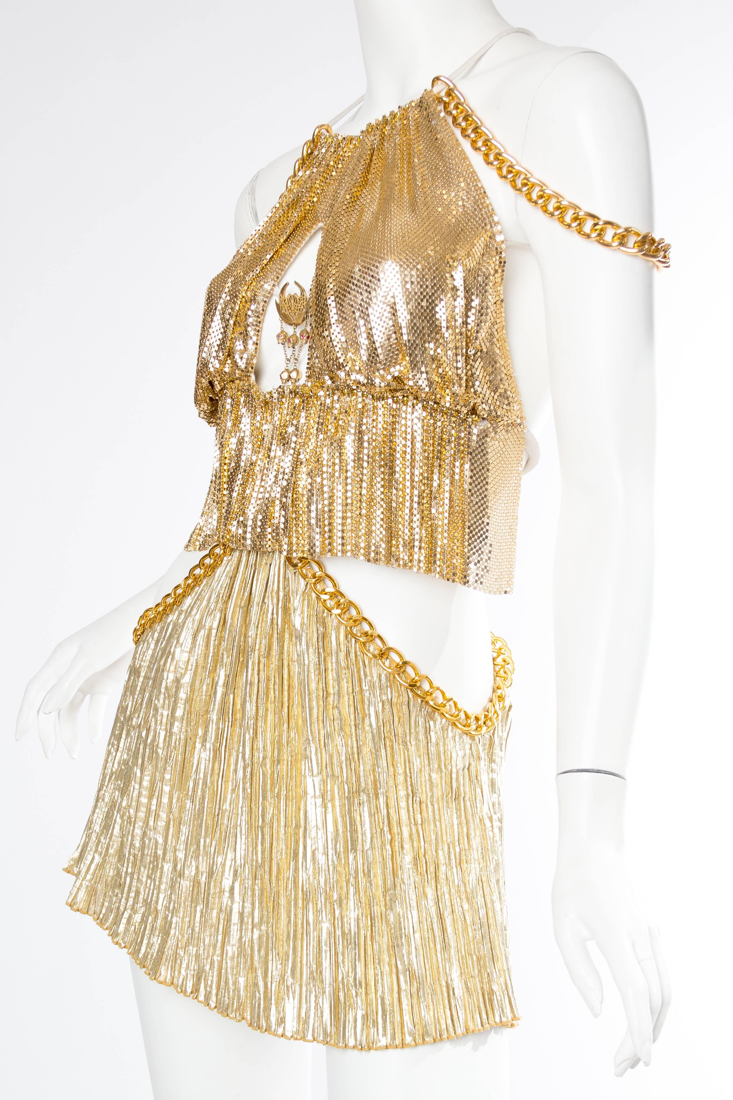 Gold Metal-Mesh and Chain Showgirl Dream Dress 2