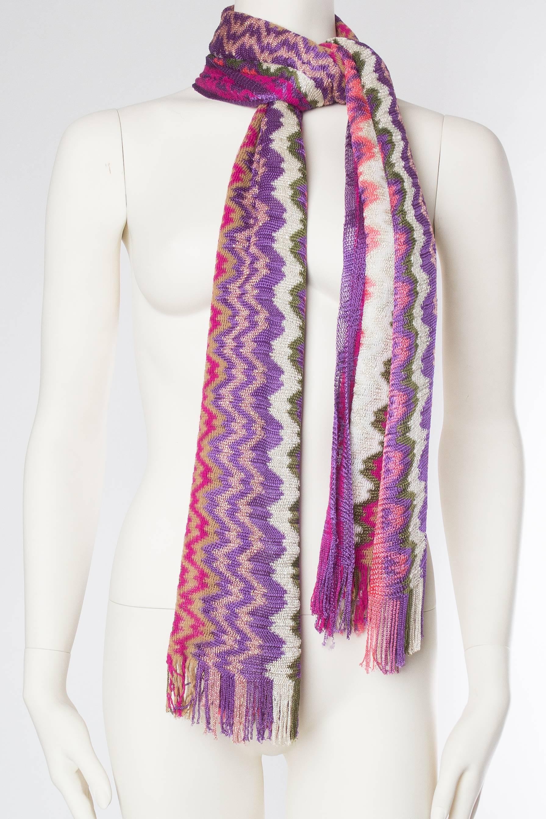 Missoni 3-Way Wear Scarf Top with Fringe In Excellent Condition In New York, NY