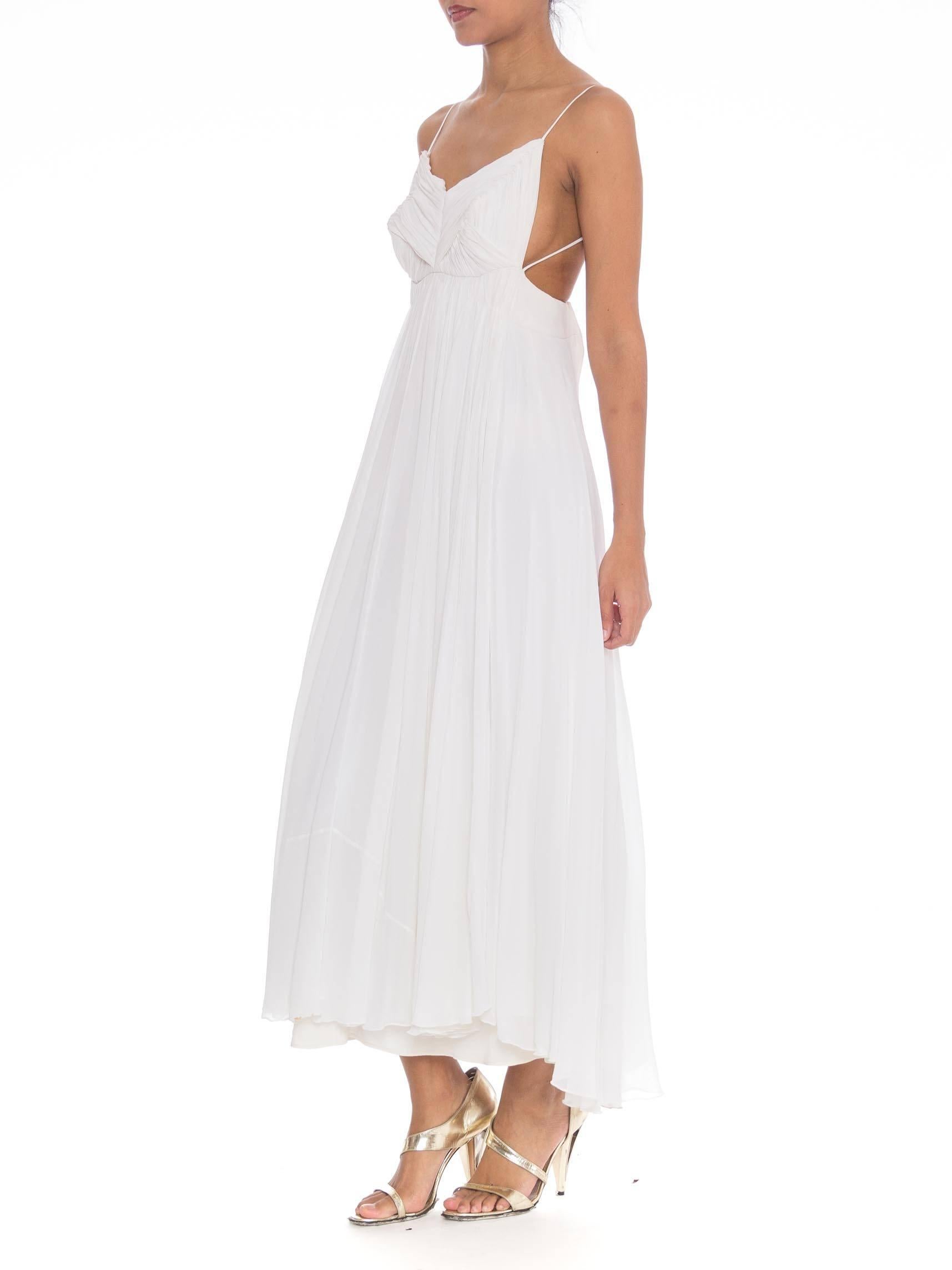 Exquisite Madame Gres Style Pleated Chiffon Dress 1